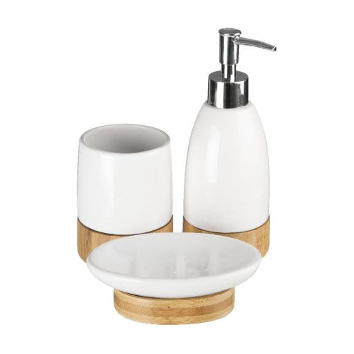 Set de accesorii de baie alb din piatră Earth – Premier Housewares