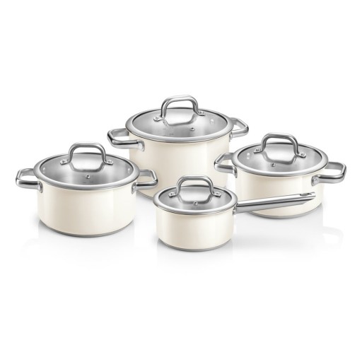 Set de vase pentru gătit 8 buc. din oțel inoxidabil Delight – Tescoma
