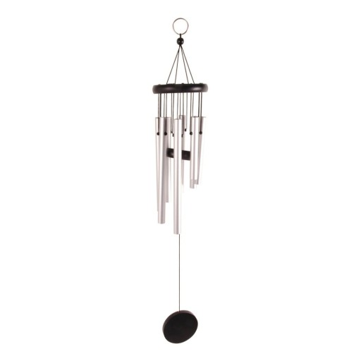 Clopoței de vânt Esschert Design, înălțime 56,5 cm, argintiu