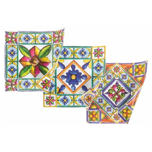 Suporturi pentru farfurii din plastic 6 buc. 37x37 cm Costiera – Villa d'Este