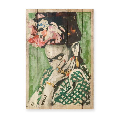 Semn din lemn 40x60 cm Frida Coeur – Madre Selva