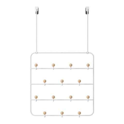 Cuier de ușă alb/în culoare naturală din metal 36 cm Estique – Umbra
