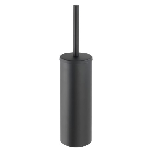 Perie de WC negru-mat de montat pe perete din oțel inoxidabil Bosio – Wenko