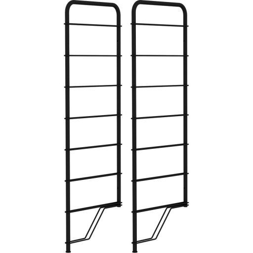 Sistem de rafturi modulare din metal negru 2 buc 34x97 cm Dakota - Tenzo