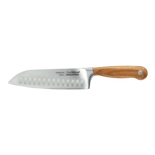 Cuțit din oțel inoxidabil santoku Feelwood – Tescoma