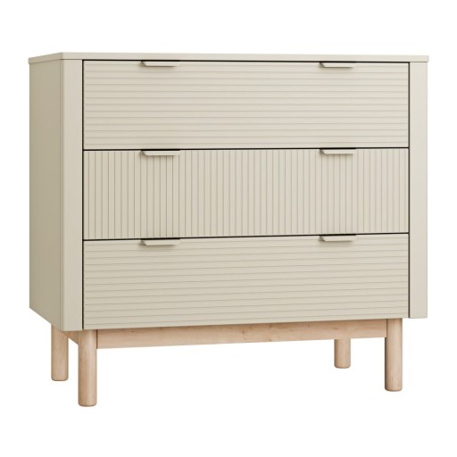 Comodă pentru copii bej joasă 100x52 cm Miloo – Pinio