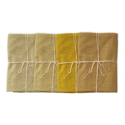 Set 4 șervețele textile din amestec de in Really Nice Things Beige, 43 x 43 cm
