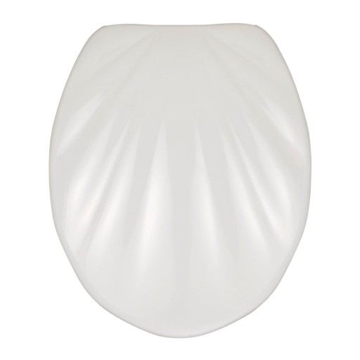 Capac WC cu închidere lentă Wenko Premium Sea Shell, 45,5 x 38 cm, alb