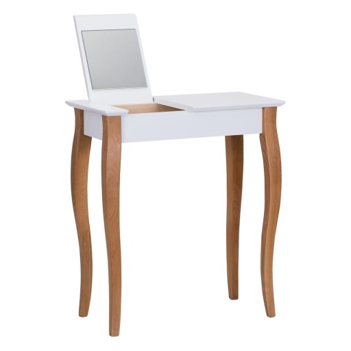 Măsuță de toaletă cu oglindă Ragaba Dressing Table, lungime 65 cm, albă