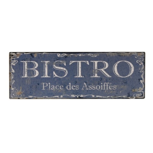 Semn din metal 40x14 cm Bistro – Antic Line
