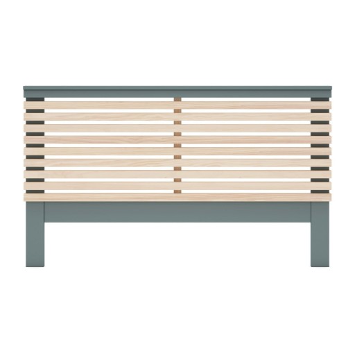 Tăblie de pat în culoare naturală/verde prăfuit cu aspect de lemn de pin 163x100 cm Estefania – Marckeric