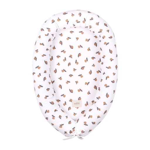 Cuib pentru bebeluș alb Garden Fruits – Malomi Kids