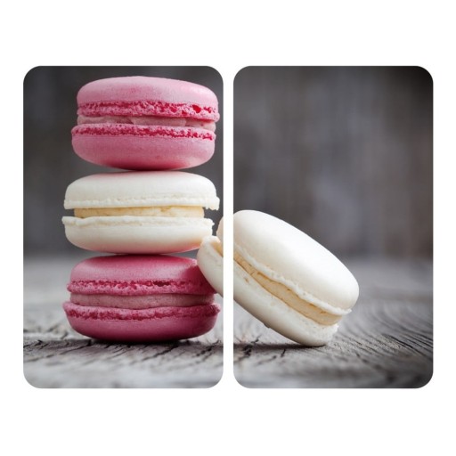 Set 2 protecții din sticlă pentru aragaz Wenko Macarons, 52 x 30 cm