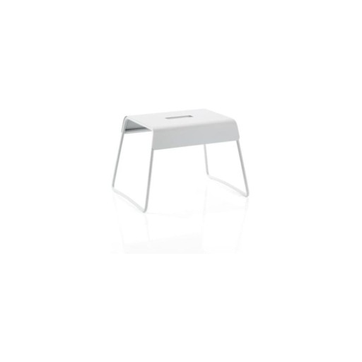 Scăunel din inox Zone A-Stool, gri deschis