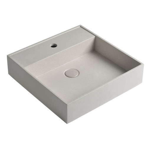 Chiuvetă din beton taupe 46 x 46 cm Quadrado -Sapho