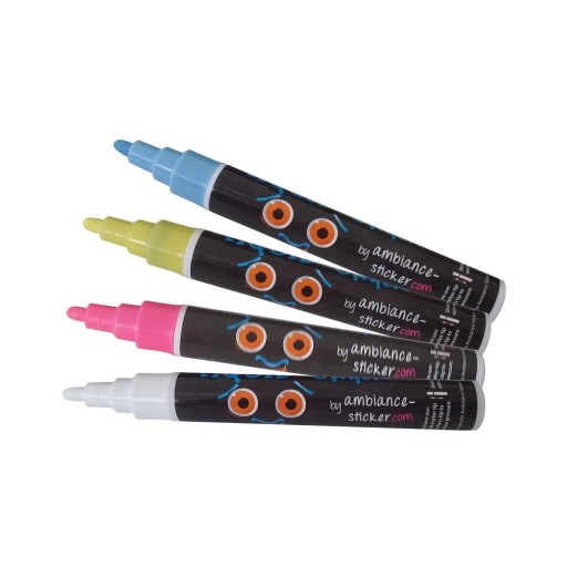 Set 4 markere pentru autocolant tip tabliță de scris Ambiance Liquid