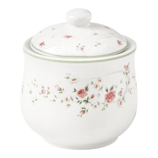 Zaharniță din porțelan Brandani Nonna Rosa, alb