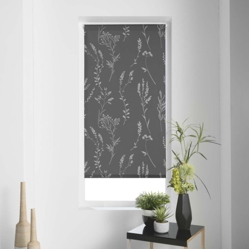 Jaluzea gri antracit din material textil 120x180 cm Forelista – douceur d'intérieur