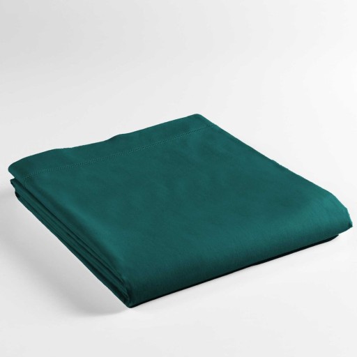 Cearceaf verde închis din bumbac 240x300 cm Lina – douceur d'intérieur