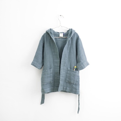 Halat din in pentru copii Linen Tales Nature, măr. 104 - 116, albastru