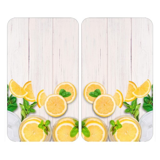 Protecții de aragaz 2 buc. din sticlă temperată 52x30 cm Lemons – Wenko