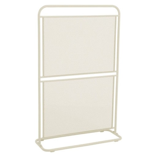 Paravan pentru balcon alb/bej din metal 80x124 cm MWH – Garden Pleasure