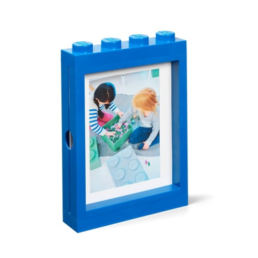 Ramă foto LEGO®, 19,3 x 26,8 cm, albastru