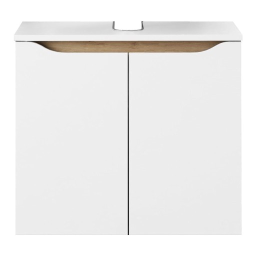 Dulap fără chiuvetă alb scund/suspendat 60x53 cm Set 857 – Pelipal