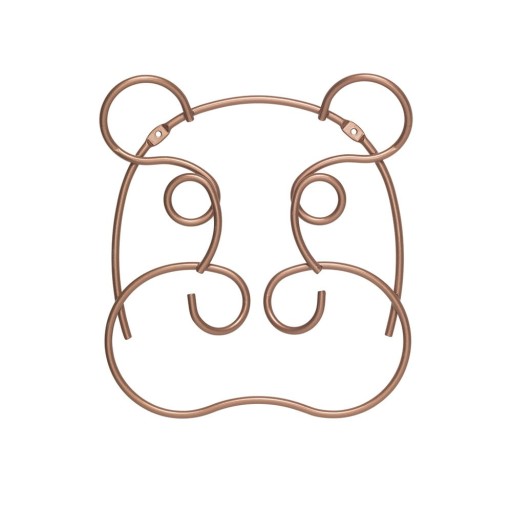 Cârlig arămiu de montat pe perete din oțel Hippo – Metaltex