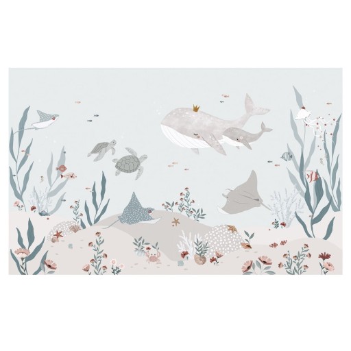Tapet pentru copii 400 cm x 248 cm Dreamy Seabed – Lilipinso