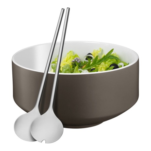 Set boluri salată și lingură WMF Cromargan® Moto, ⌀ 13 cm