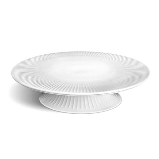 Suport din porțelan pentru tort Kähler Design Hammershoi Cake Dish, ⌀ 30 cm, alb