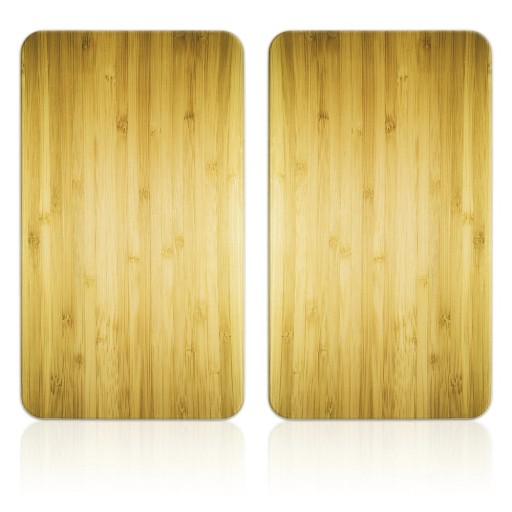 Protecții de aragaz 2 buc. din sticlă temperată 52x30 cm Wooden – Maximex
