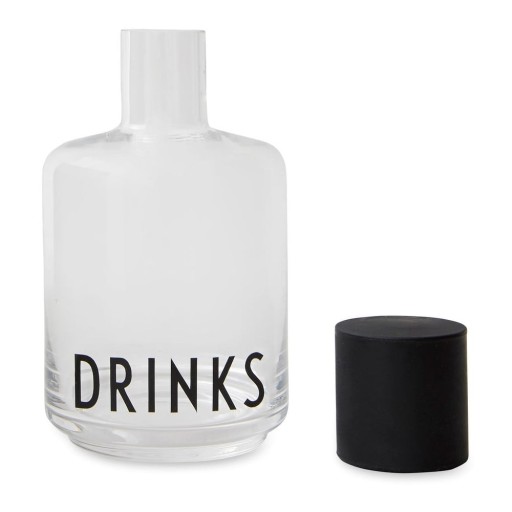Carafă din sticlă Design Letters Drinks, 500 ml