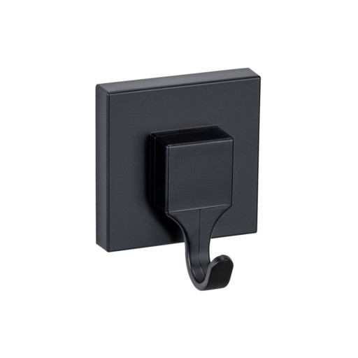 Cârlige negre 2 buc. autoadezive din plastic Quadro – Wenko