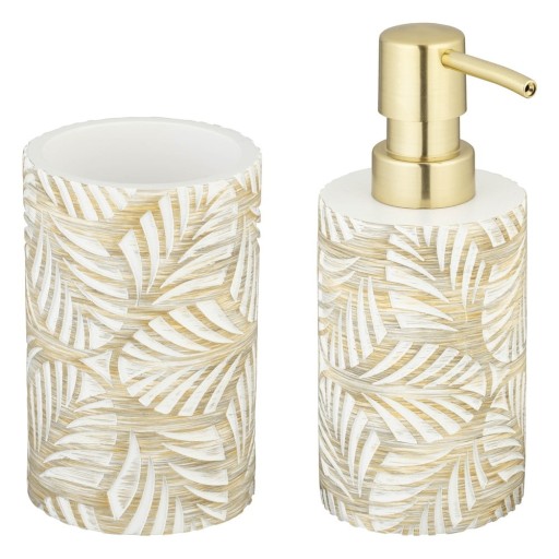 Set de accesorii de baie bej din polirășină Terralba – Wenko