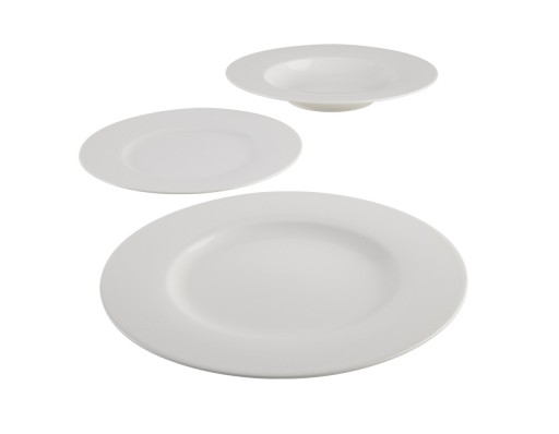 Set de masa 12 piese, Vivo Villeroy &amp; Boch, Basic White Starter, portelan premium, alb