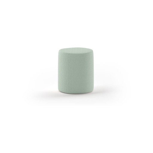 Puf de copii verde deschis cu tapițerie din stofă bouclé MOON – Vipack