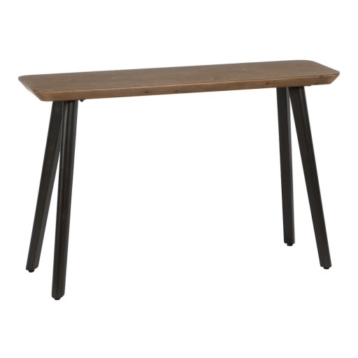 Masă consolă maro din lemn de brad 33x120 cm Paul – Ixia