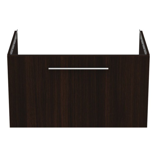 Dulap sub chiuvetă maro închis suspendat cu aspect de lemn de stejar 80x44 cm i.Life B – Ideal Standard