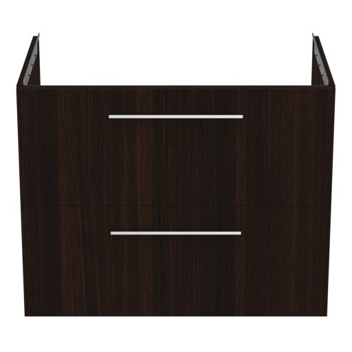 Dulap sub chiuvetă maro închis suspendat cu aspect de lemn de stejar 80x63 cm i.Life B – Ideal Standard