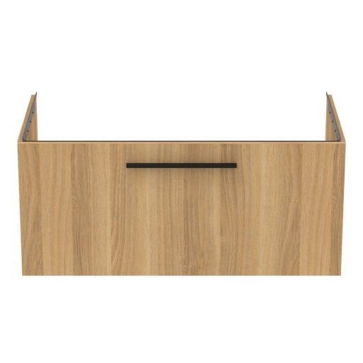 Dulap sub chiuvetă în culoare naturală suspendat cu aspect de lemn de stejar 100x44 cm i.Life B – Ideal Standard