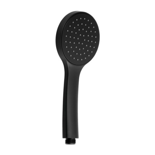 Cap de duș negru mat din plastic ø 10 cm – Sapho