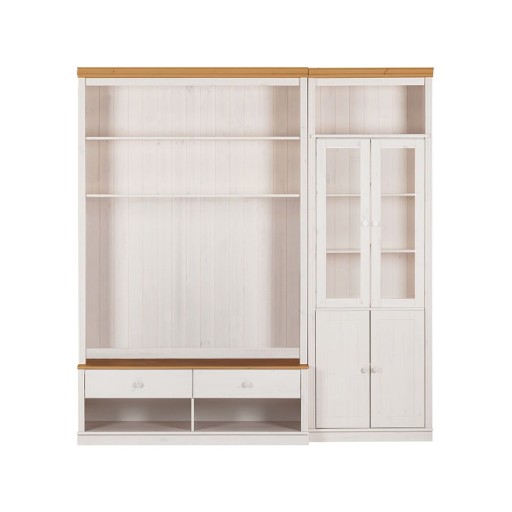 Set TV alb din lemn de pin 214x223 cm Anita – Støraa