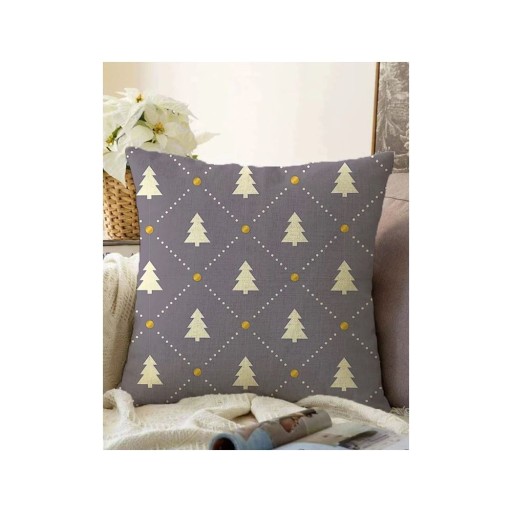 Față de pernă 43x43 cm cu model de Crăciun – Mila Home