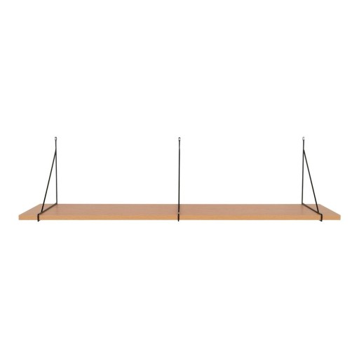 Raft în culoare naturală cu aspect de lemn de frasin 120 cm Chiba – House Nordic