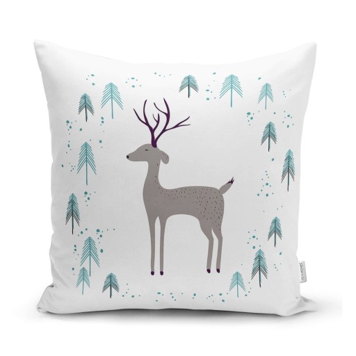 Față de pernă din material textil 43x43 cm cu model de Crăciun – Mila Home