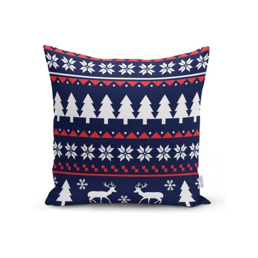 Față de pernă din material textil 43x43 cm cu model de Crăciun – Mila Home