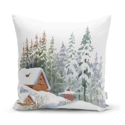 Față de pernă din material textil 43x43 cm cu model de Crăciun – Mila Home
