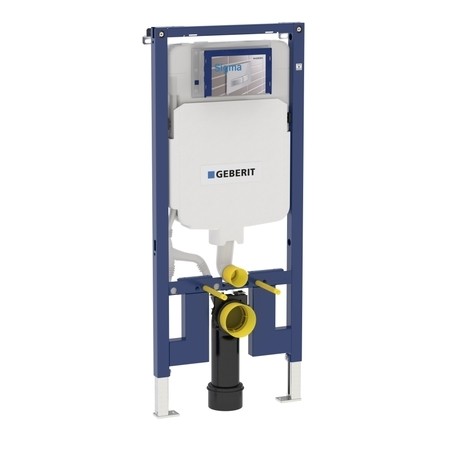 Rezervor incastrat Geberit Duofix Sigma de 8 cm grosime cu cadru si actionare frontala  H112 cm
